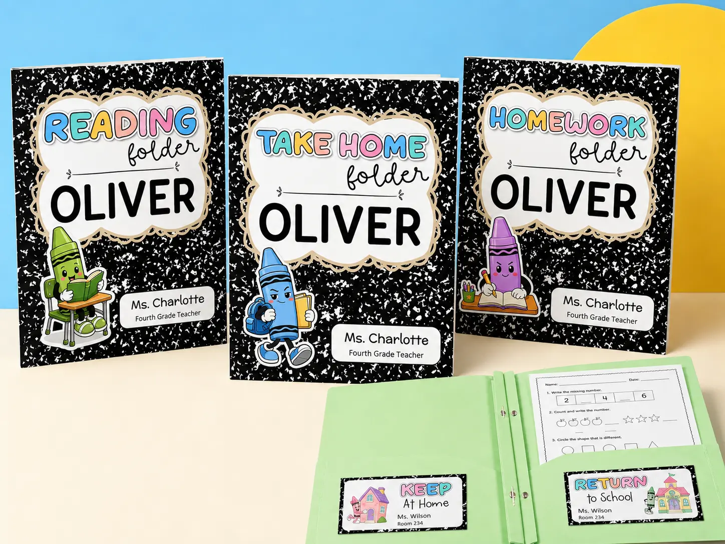 Editable Take-Home Folder Covers